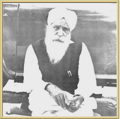 Kirpal Singh seated at the site