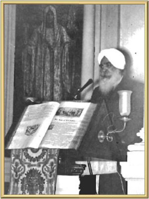 In the pulpit at the Second Church of Boston.