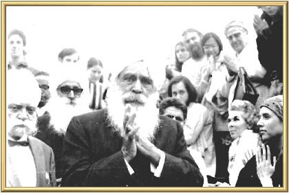 Master greeting His children.